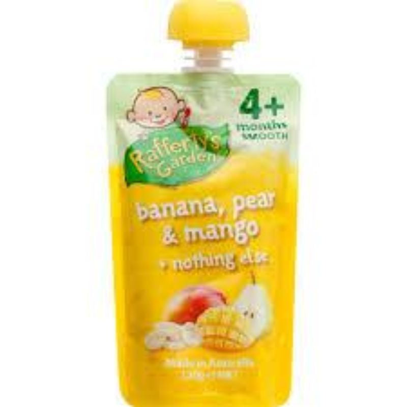 Rafferty's Garden Smooth 4 Mth+ Banana Pear Mango 120g