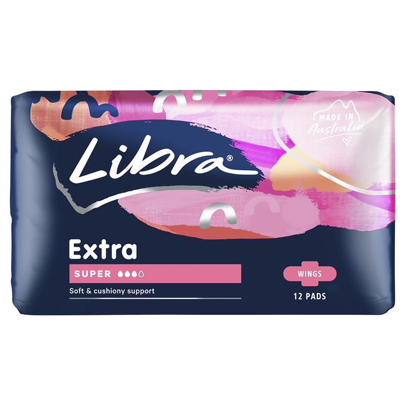 Libra Pads Wings Super 12 Pack