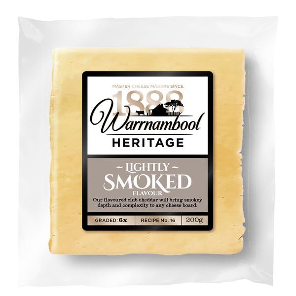 Warrnambool Heritage Smoked Club Cheddar 200g