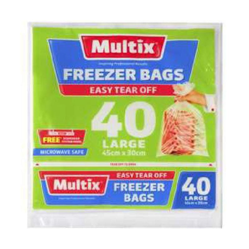 Multix Freezer bags Tear off Large 40Pack