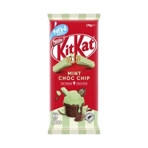 Nestle Kitkat Mint Choc Chip Bar 170g