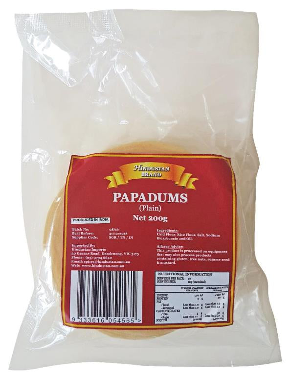 Hindustan Brand Papadums