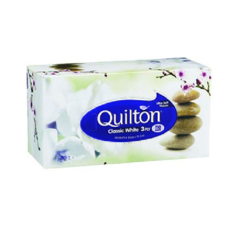 Quilton 3ply Facial Tissues - 110pk