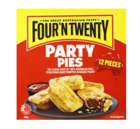 Four N Twenty Party Pies 12 Pack 600 g