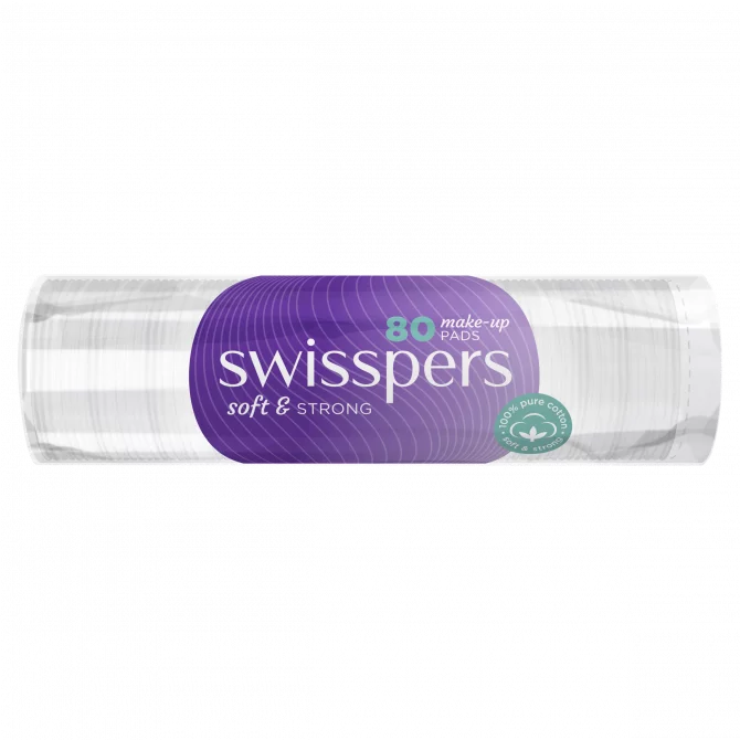 Swisspers Make-up Pads Round 80 Pk