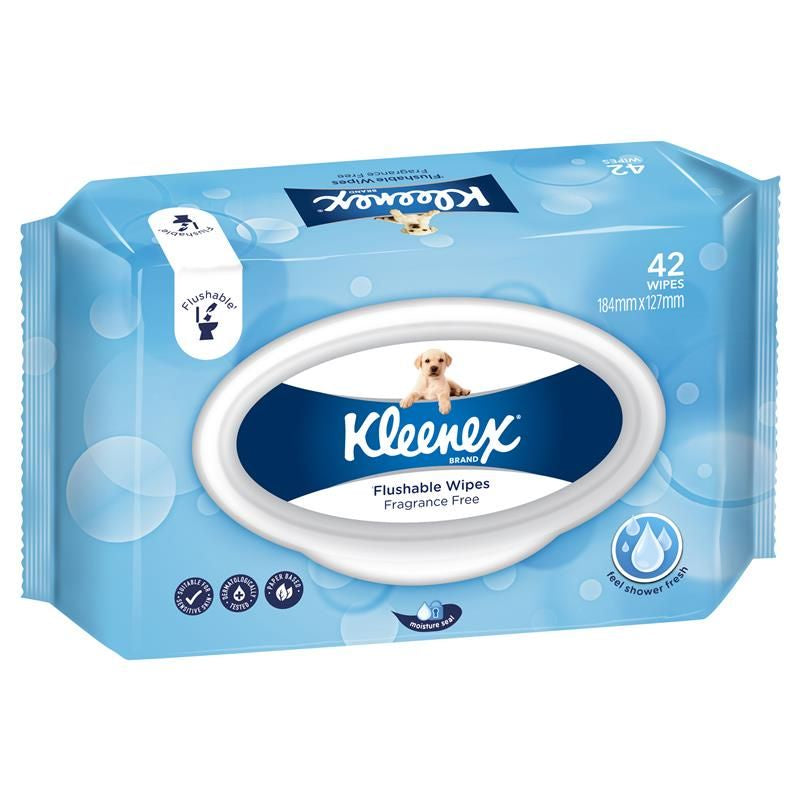 Kleenex Flushable Wipes Unscented 36/pack