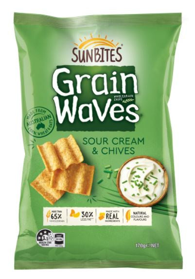 GrainWaves - Sour Cream & Chives 170g