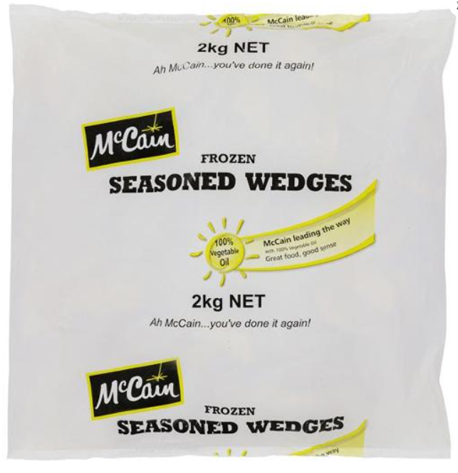 McCains Seasoned Wedges - 2KG