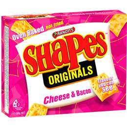 Arnotts Shapes - Cheese & Bacon 180g