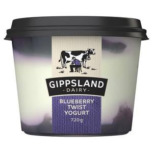 Gippsland Dairy Yoghurt 720g - Blueberry Twist