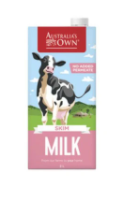 Australias Own Skim Milk UHT 1 litre