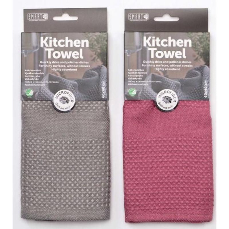 Microfibre Kitchen Towel Cloths 2 Pack