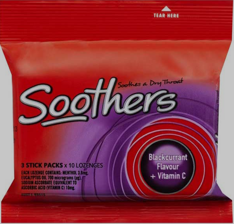 Allens Soothers Blackcurrant 3 pack