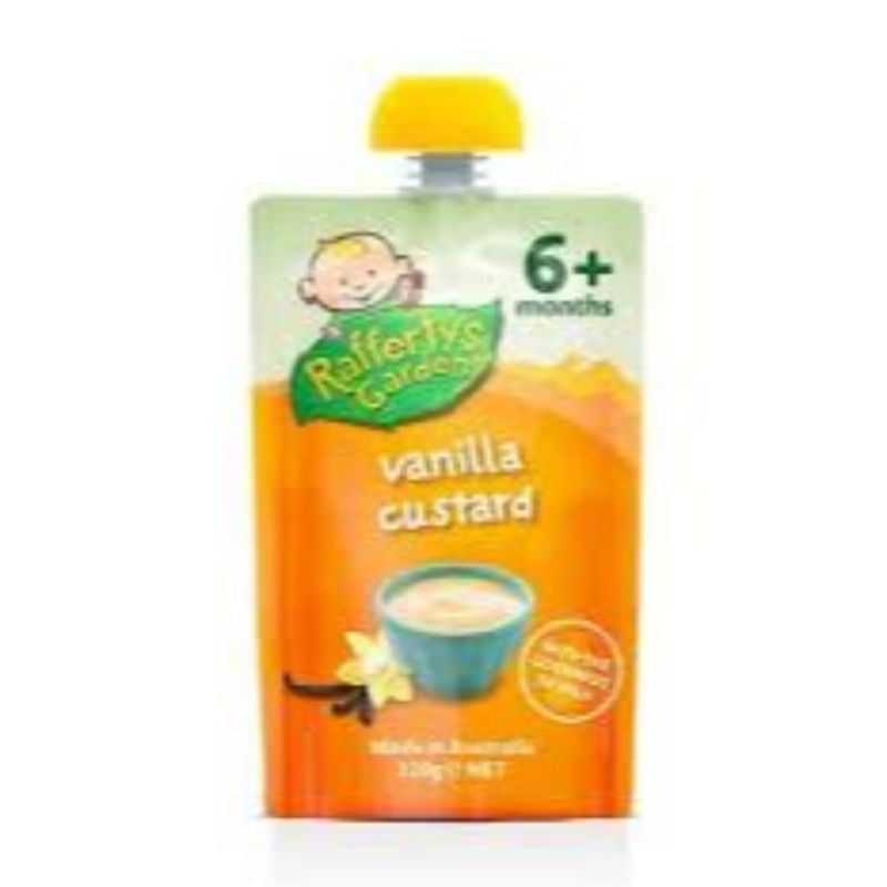 Rafferty's Garden Custard 6 Mth+ Vanilla 120g