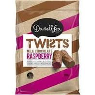 Darrell Lea Raspberry Liquorice Twists 280g