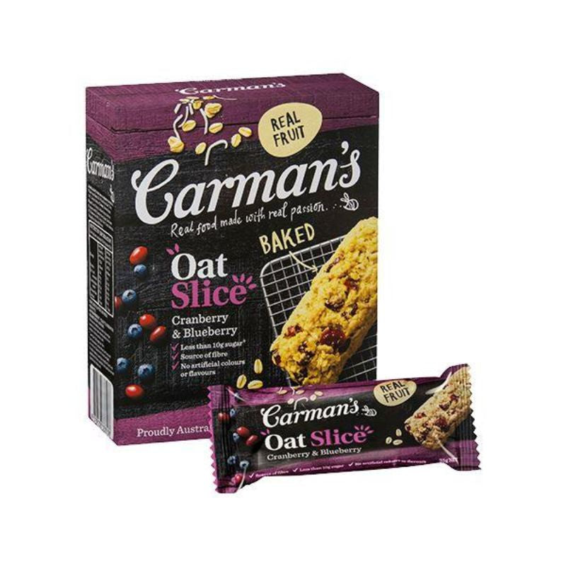 Carmans Cranberry & Blueberry Oat Slice 5 Pack