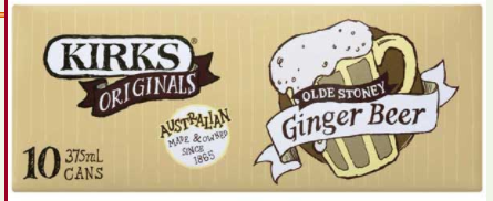 Kirks Ginger Beer 10 x 375ml