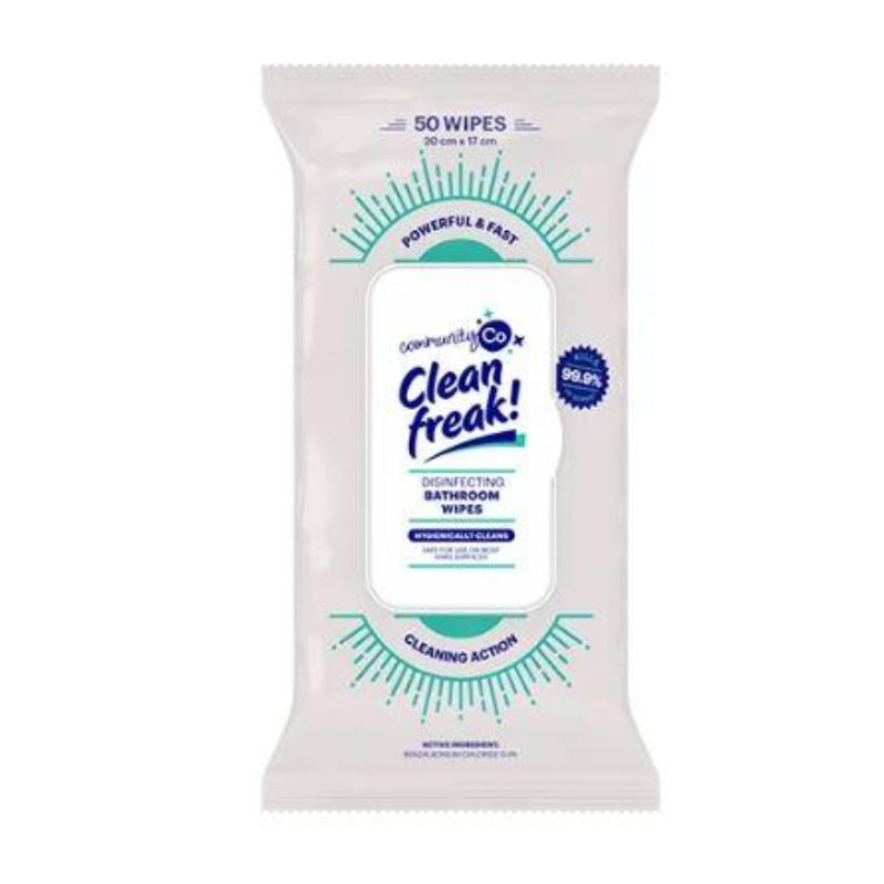 Community Co Clean Freak Bathroom Wipes 50s