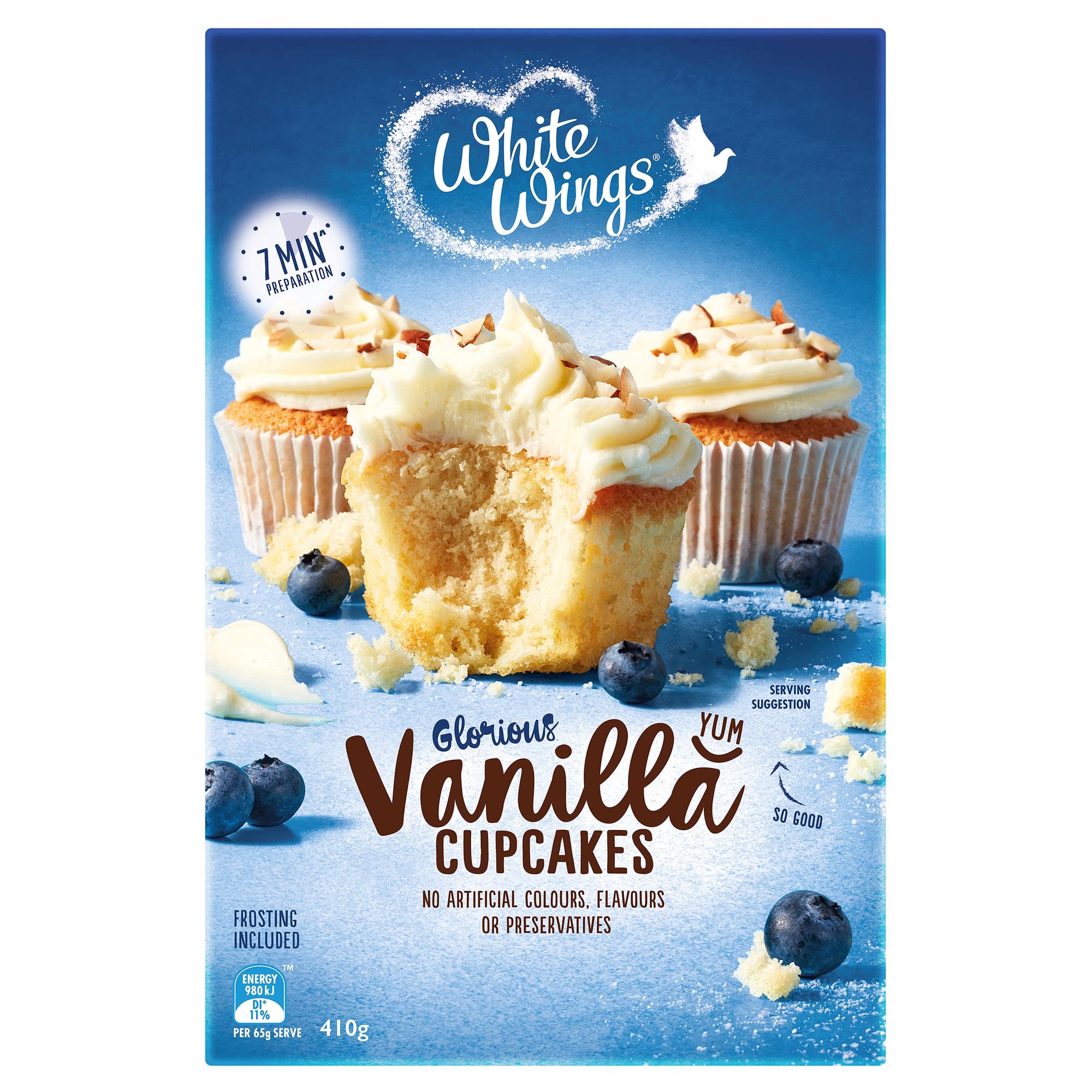 White Wings Vanilla Cupcake 410g