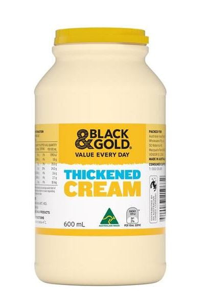 Black & Gold Thickened Cream 600ml