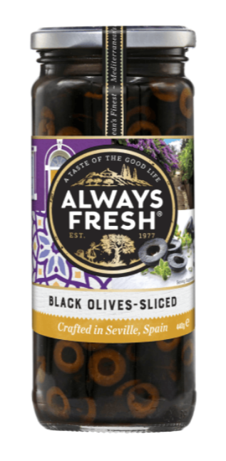 Always Fresh Black Sliced Olives 235g