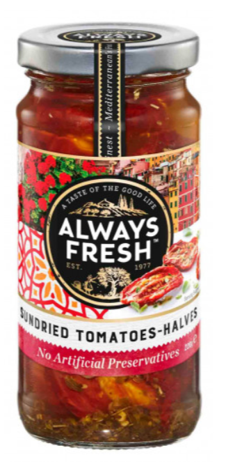 Always Fresh Sundried Tomato Halves 220g