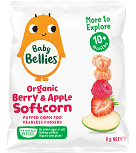 Little Bellies Organic Berry Apple Soft corn 8g