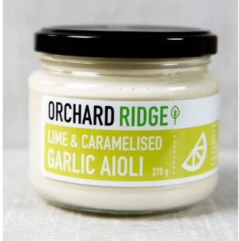 Orchard Ridge Lime & Caramelised Garlic Aioli 270g