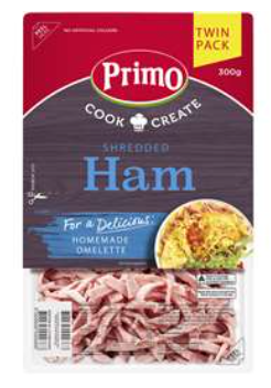 Primo Ham Shredded 300gm