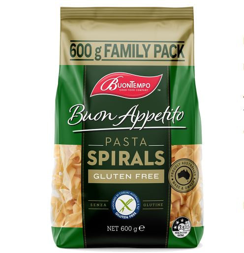 Buontempo Rice Spiral Gluten Free Pasta 600g