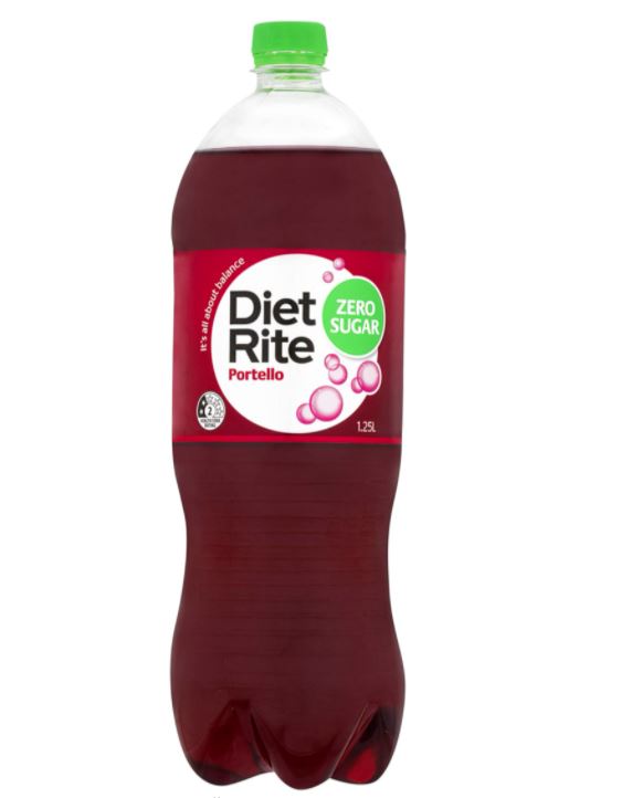 Diet Rite No Sugar Portello 1.25L