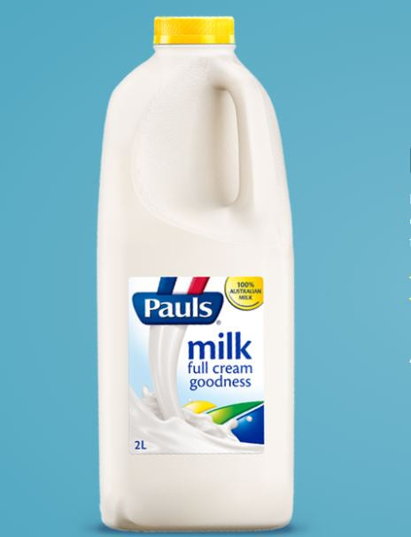 Pauls Full Cream Milk 2L