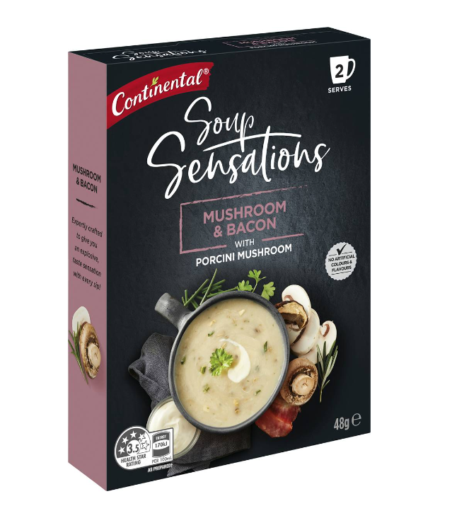 Continental Soup Sensations Mushroom & Bacon Serves 2 48g