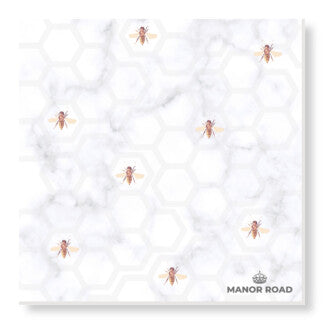 Manor Road Marbled Bee Napkin Cocktail