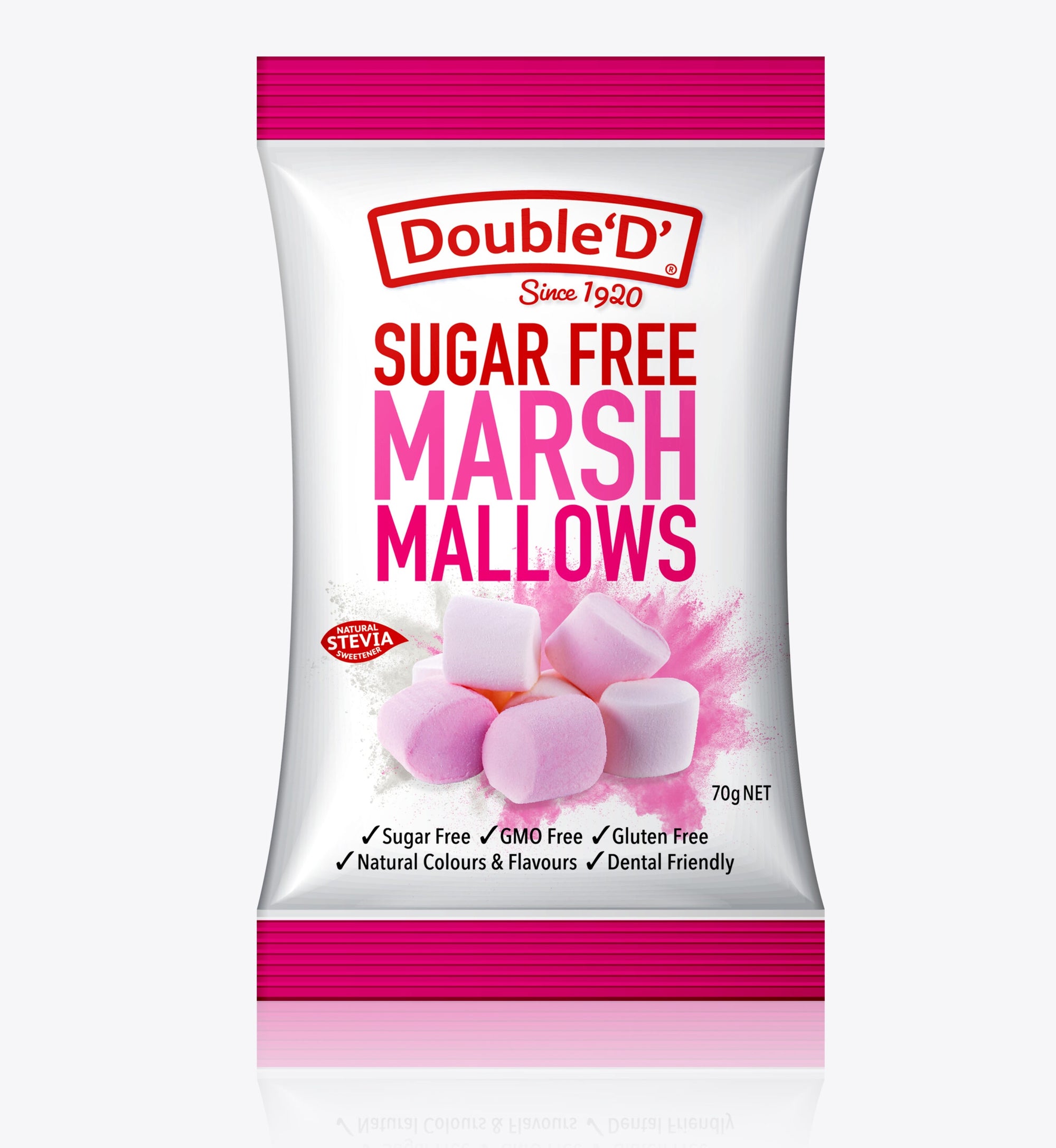 Double D Marshmallows Sugar Free 70g Bag