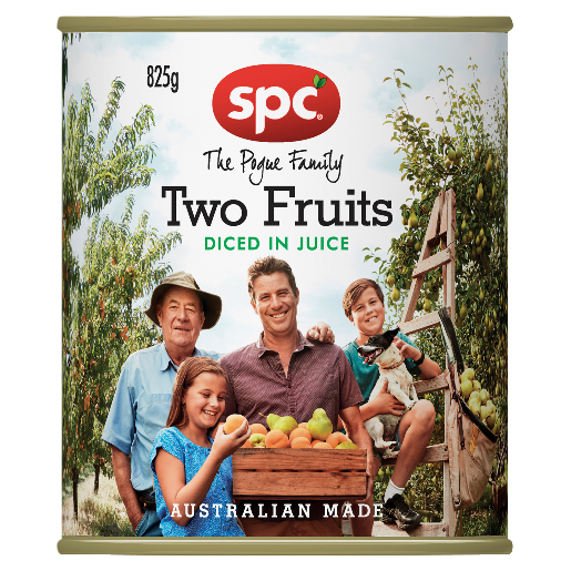 SPC Two Fruits Diced in Juice 825g