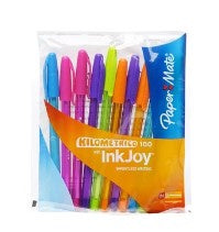 Papermate Inkjoy 100ST Ballpoint Pen Assorted 10 Pack