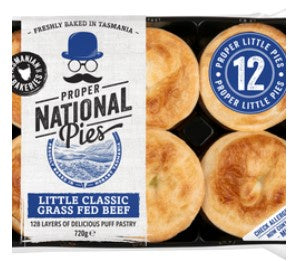 National Pies Classic Beef Party Pie 12pk