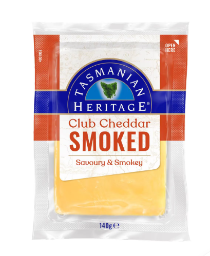 Tasmanian Club Cheddar Smoked 140g