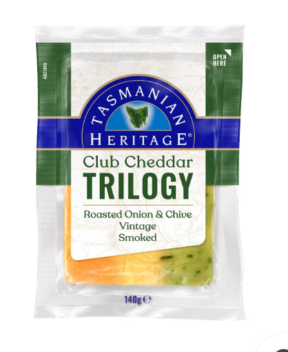 Tasmanian Club Tri Roast Onion & Chive 140g