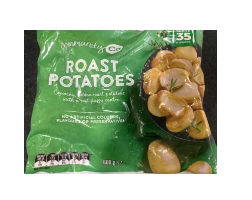 Community Co Potato Roast Frozen 600gm