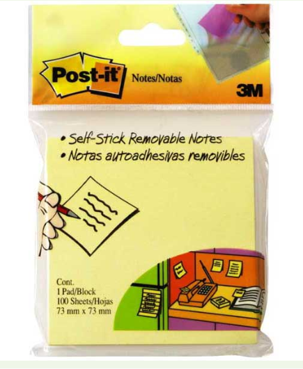 Post-It® Notes, 654-Hb, 73mm X 73