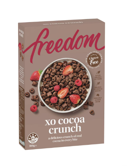 Freedom Classic Xo Cocoa Crunch Cereal 360g