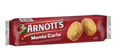 Arnott's Monte Carlo Cream Biscuits 250g