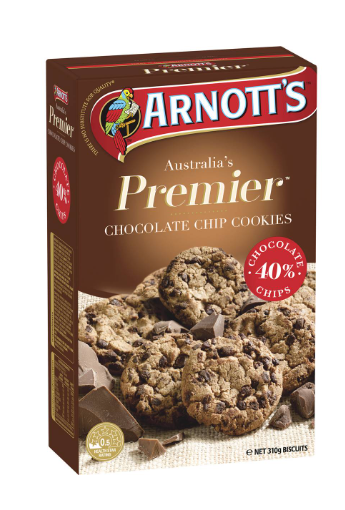 Arnott's Premier Chocolate Chip Cookies 310g