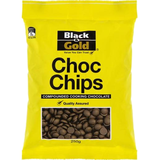 Black & Gold Choc Chip Bits 250gm