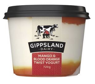 Gippsland Dairy Yoghurt 720g - Mango & Blood Orange Twist