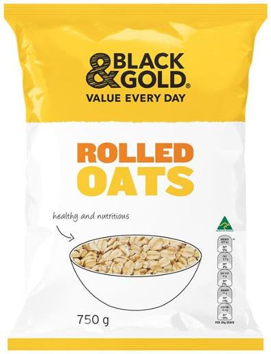 Black and Gold Rolled Oats 750g