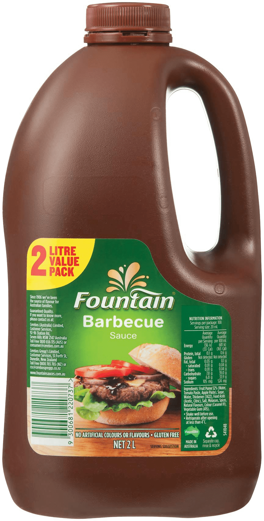 Fountain BBQ Sauce 2L