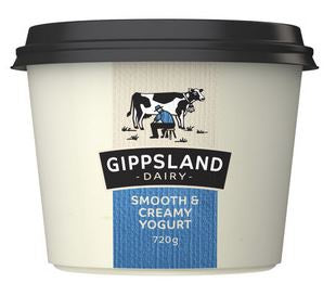 Gippsland Dairy Yoghurt 720g - Smooth & Creamy